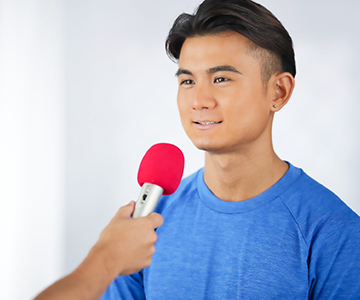 フォトブース・ヒーローインタビュー