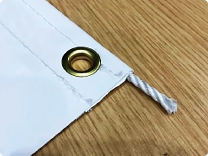 ロープ縫込み補強