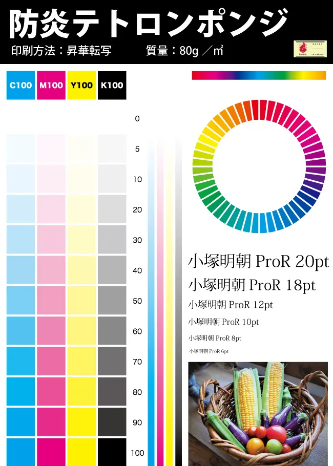 【国内】防炎テトロンポンジ